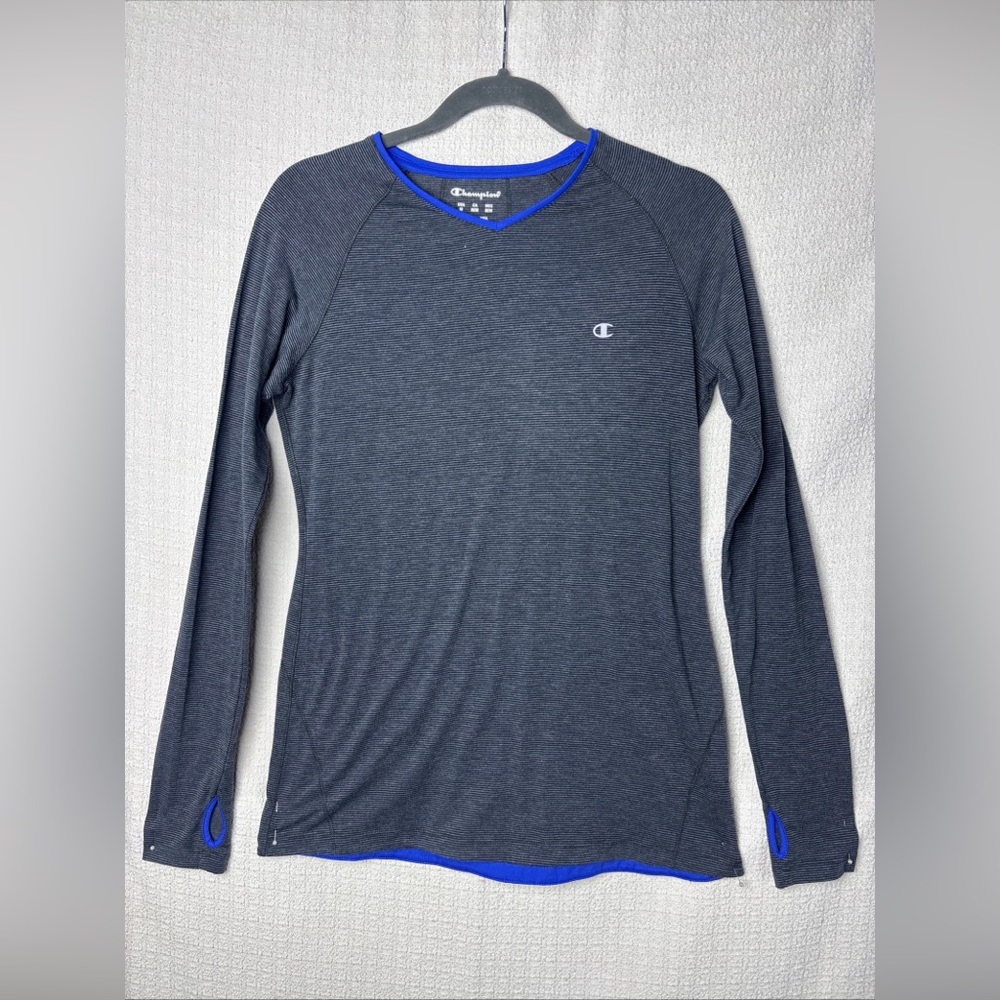 Champion Women's Gray Long‎ Sleeve Top